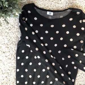 OLD NAVY Polka Dot Sweater. SIZE LARGE.